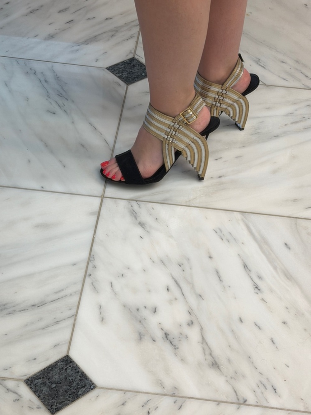Salvatore Ferragamo Lenny Ankle Strap High Heel Sandals - Picture 5 of 14